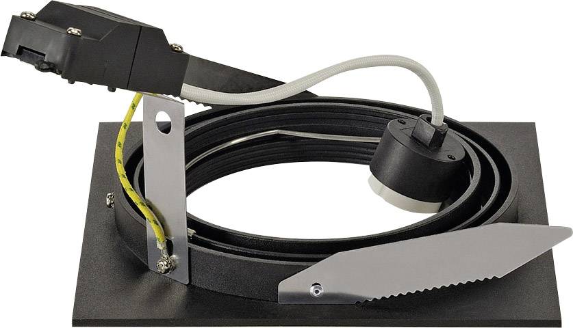 SLV 113830 New Tria 1 Einbauleuchte Halogen, LED GU10 75W Schwarz (matt)