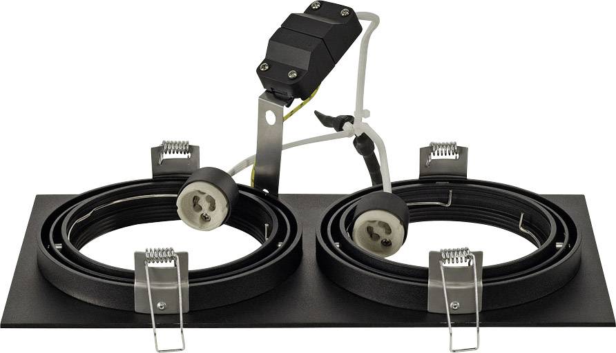 SLV 113840 New Tria 1 Einbauleuchte Halogen, LED GU10 150W Schwarz (matt)