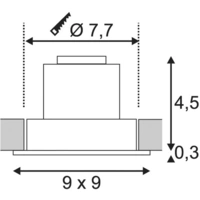 SLV 113880 New Tria LED-Einbauleuchte LED LED fest eingebaut 6 W Schwarz (matt) SLV 113880 New Tria LED-Einbauleuchte LED LED fest eingebaut 6 W Schwarz (matt)