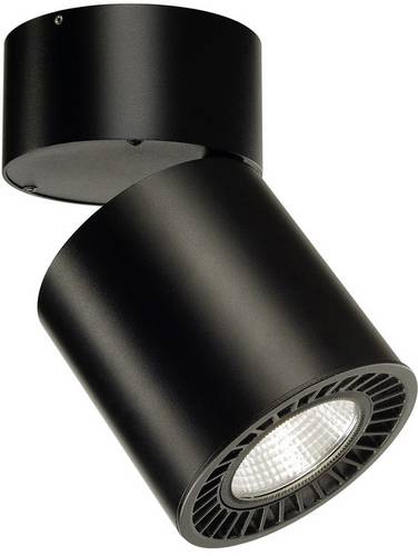SLV Supros 114130 LED-Deckenleuchte Schwarz 28W Warm-Weiß Schwenkbar