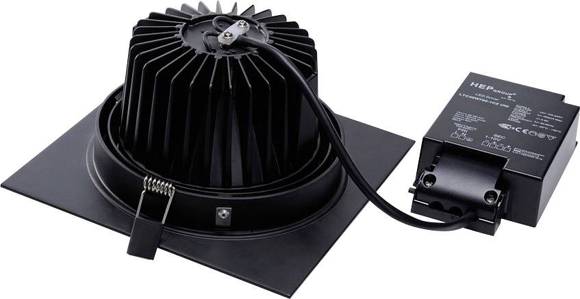 SLV 114280 New Tria 1 Set LED-Einbauleuchte LED LED fest eingebaut 25W Schwarz (matt)