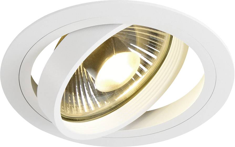 SLV 113540 New Tria 1 Einbauleuchte Halogen, LED GU10 75W Weiß (matt)