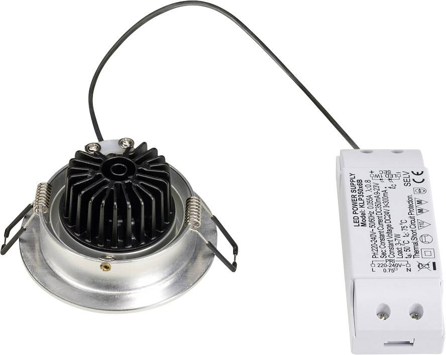 SLV 113876 New Tria LED-Einbauleuchte LED LED fest eingebaut 6W Aluminium (gebürstet)