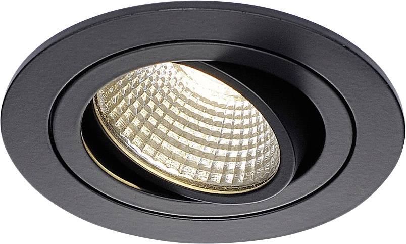 SLV 113900 New Tria LED-Einbauleuchte LED LED fest eingebaut 6 W Schwarz (matt)