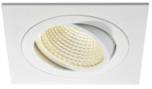 SLV New Tria 1 Set 114251 LED-Einbauleuchte 12W Warm-Weiß Weiß (matt)