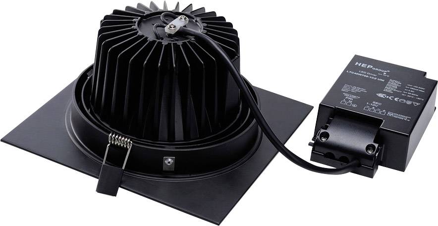 SLV 114290 New Tria 1 Set LED-Einbauleuchte LED LED fest eingebaut 25 W Schwarz (matt)