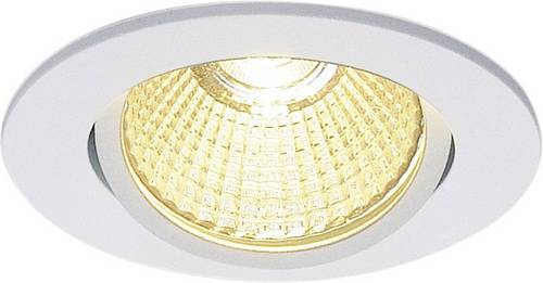SLV 114381 LED-Einbauleuchte 9W Warm-Weiß Weiß (matt)