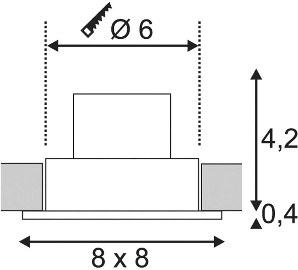 SLV 114436 Patta-I LED-Einbauleuchte LED LED fest eingebaut 12W Aluminium (gebürstet)