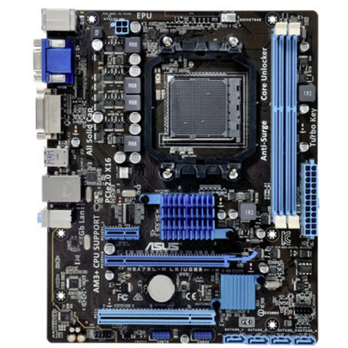 Asus M5A78L-M LE/USB3 Mainboard Sockel AMD AM3+ Formfaktor Micro-ATX Mainboard-Chipsatz AMD® 760G