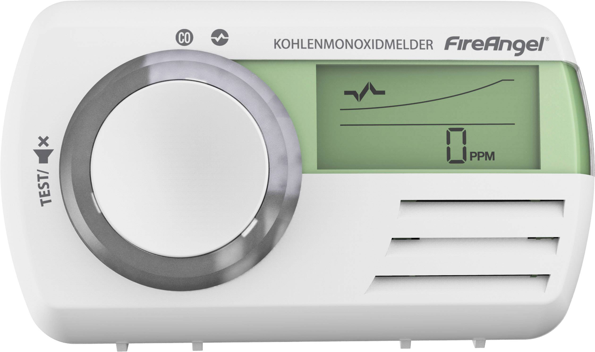 FireAngel CO-9D-DET Kohlenmonoxid-Melder inkl. 7 Jahres-Batterie batteriebetrieben detektiert Kohlenmonoxid
