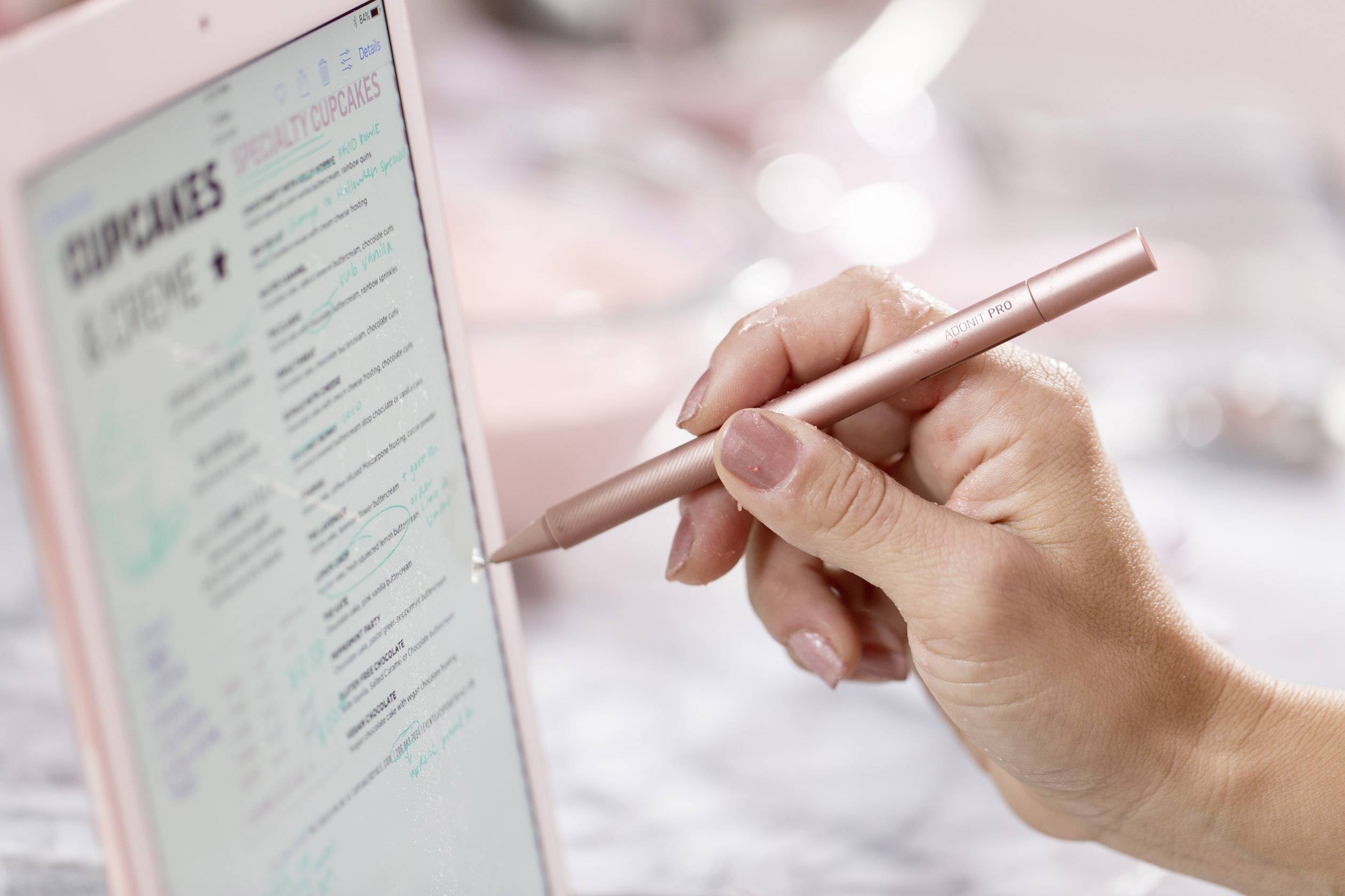 Adonit PRO 3 Touchpen mit präziser Schreibspitze Roségold