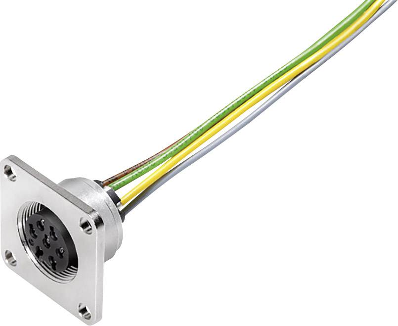 Binder 09 0174 320 08 Miniatur-RundsteckverFlanschbuchse Gesamtpolzahl: 8 1St.