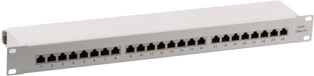 EFB Elektronik 37666.1M Netzwerk-Patchpanel CAT 6a 1 HE Bestückt
