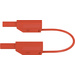Stäubli SLK410-E/N Sicherheits-Messleitung [Lamellenstecker 4mm - Lamellenstecker 4 mm] 25.00cm Rot 1St.