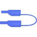 Stäubli SLK410-E/N Sicherheits-Messleitung [Lamellenstecker 4 mm - Lamellenstecker 4 mm] 1.00 m Blau 1 St.