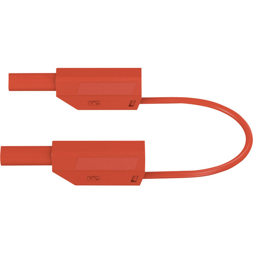 Stäubli SLK410-E/N Sicherheits-Messleitung [Lamellenstecker 4mm - Lamellenstecker 4 mm] 2.00m Rot 1St.