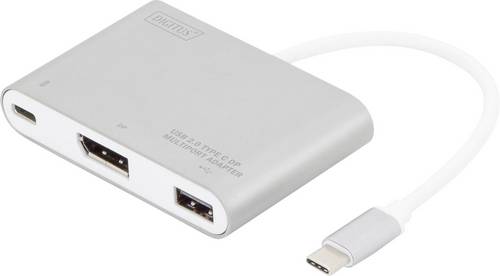 Digitus DisplayPort / USB Adapter [1x USB 2.0 Stecker C - 1x DisplayPort Buchse, USB 2.0 Buchse A, U