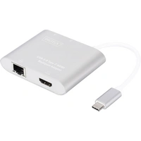 Digitus DA-70847 HDMI / USB / RJ45 Adapter [1x USB 3.2 Gen 1 Stecker C (USB 3.0) - 1x HDMI-Buchse, USB 3.2 Gen 1 Buchse A (USB 3.0), USB-C™ Buchse, Digitus DA-70847 HDMI / USB / RJ45 Adapter [1x USB 3.2 Gen 1 Stecker C (USB 3.0) - 1x HDMI-Buchse, USB 3.2 Gen 1 Buchse A (USB 3.0), USB-C™ Buchse,