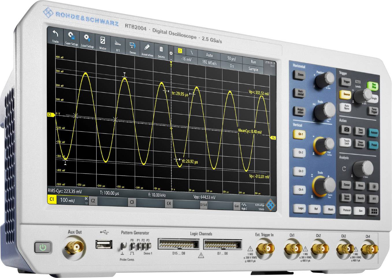 Rohde & Schwarz RTB2K-74M Digital-Oszilloskop 70MHz 20-Kanal 1.25 GSa/s 10 Mpts 10 Bit Digital-Speicher (DSO)