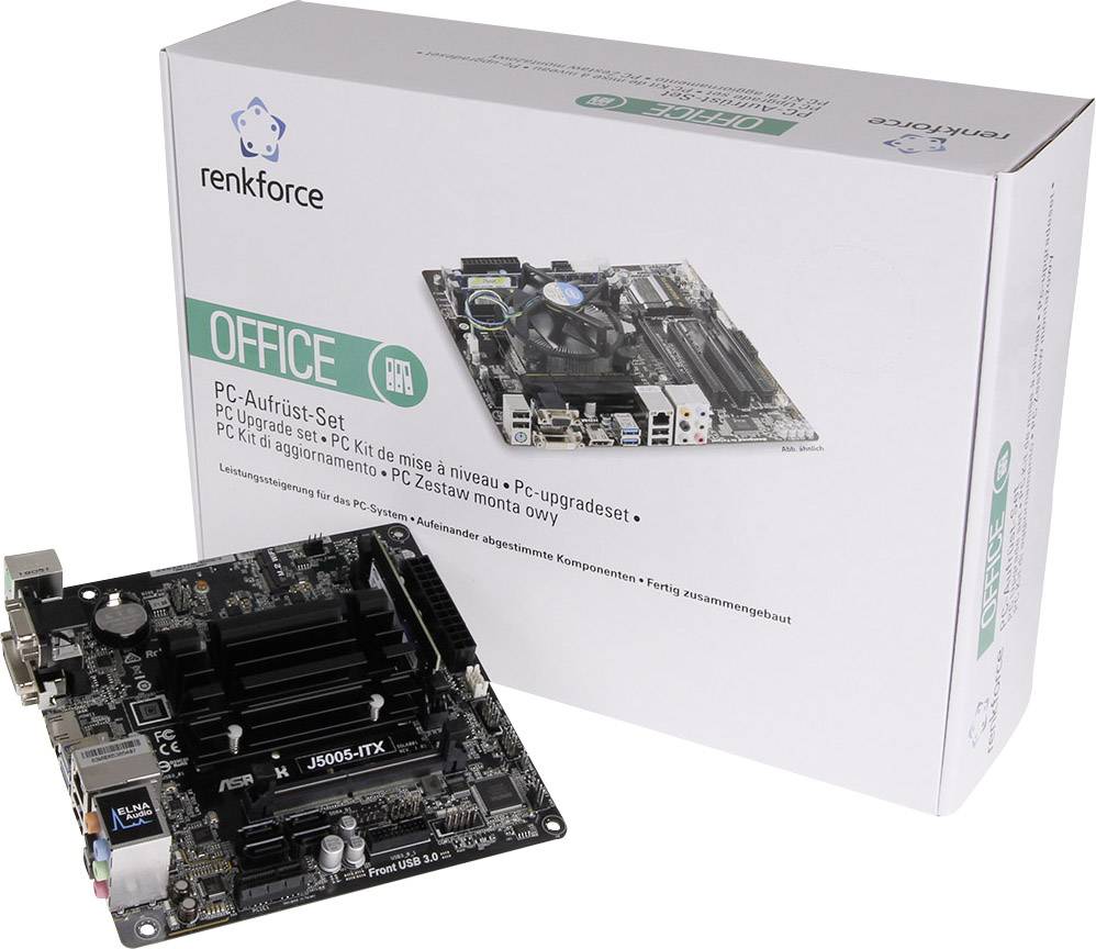 Renkforce PC Tuning-Kit Intel® Celeron® (4 x 1.5 GHz) 4 GB Intel UHD Graphics Mini-ITX