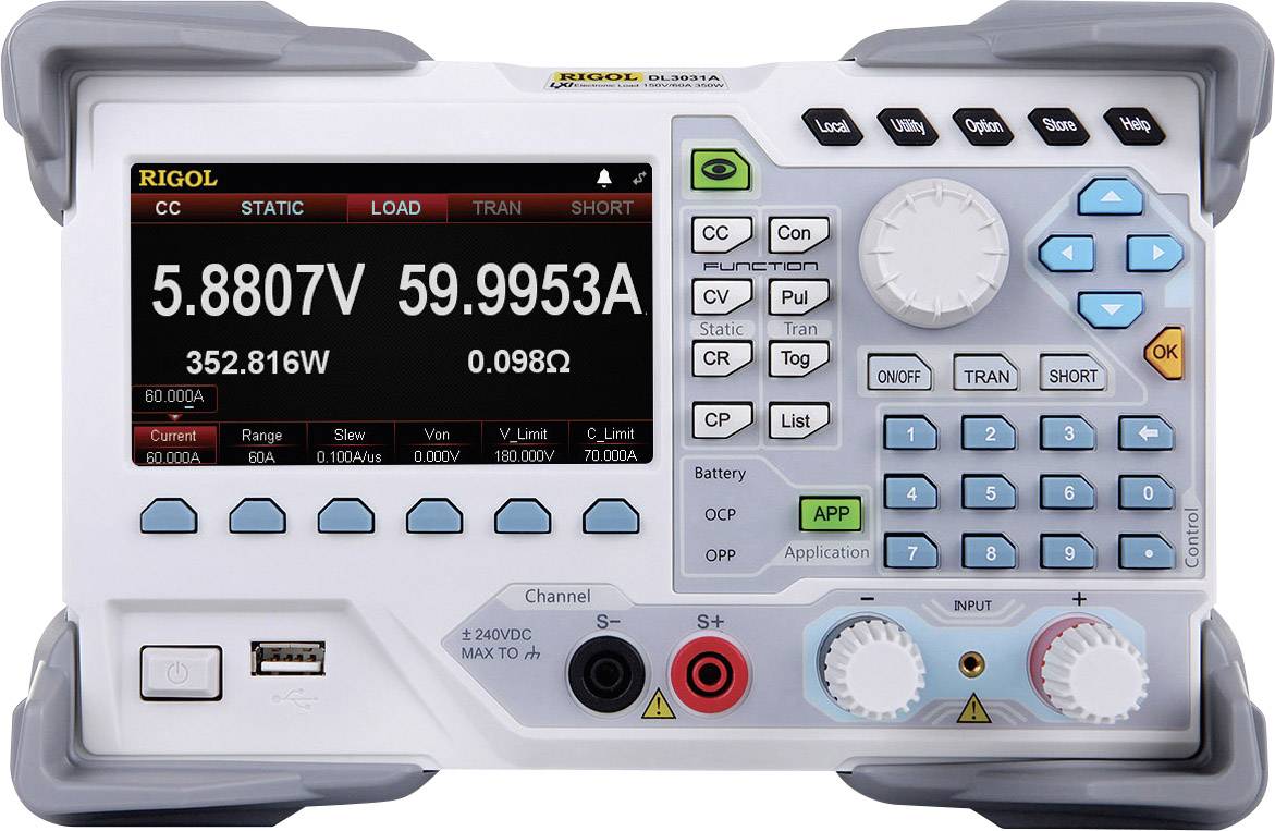 Rigol DL3031A Elektronische Last 150 V/DC 60 A 350 W