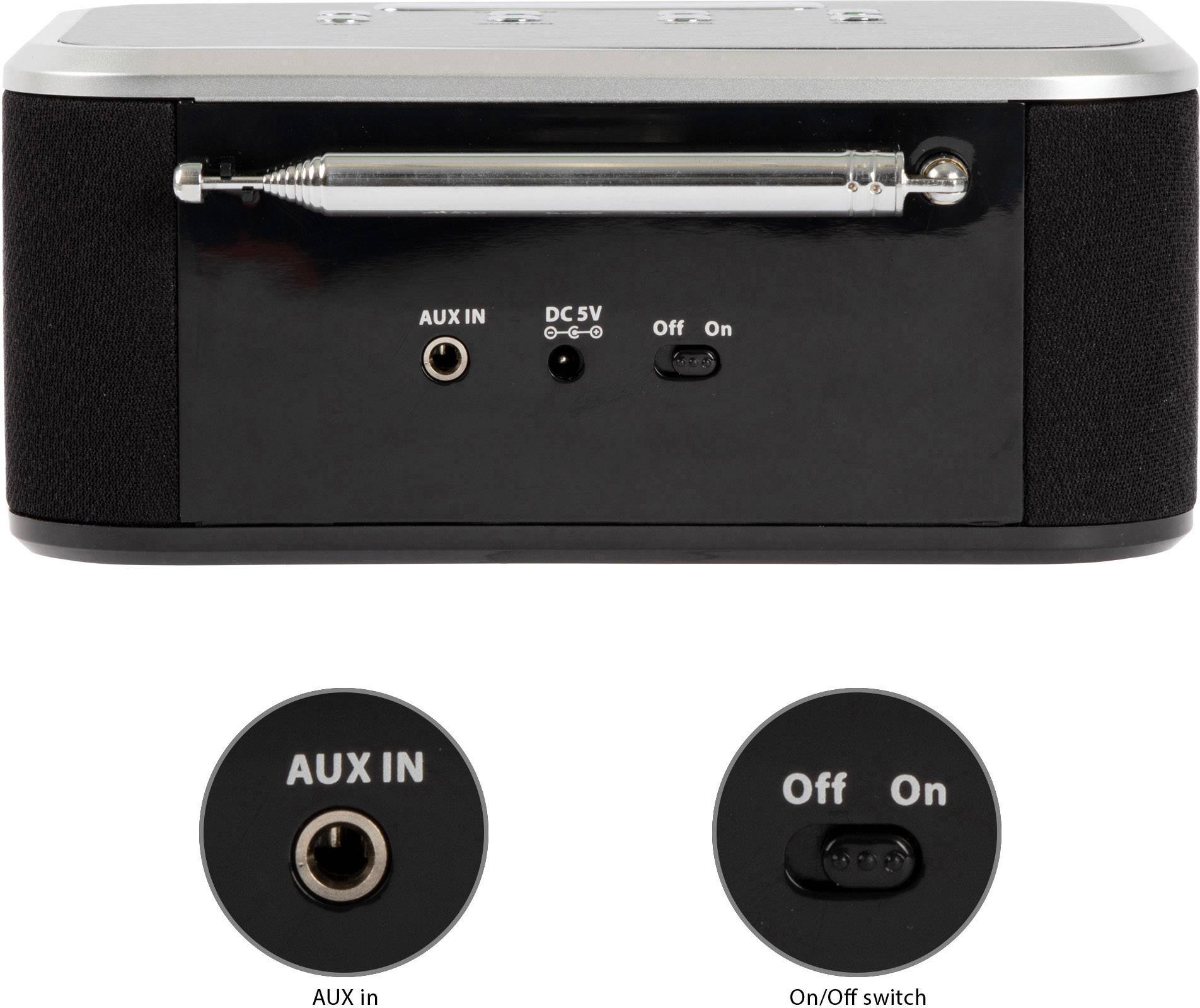 AEG MRC 4148 Radiowecker UKW Schwarz, Silber