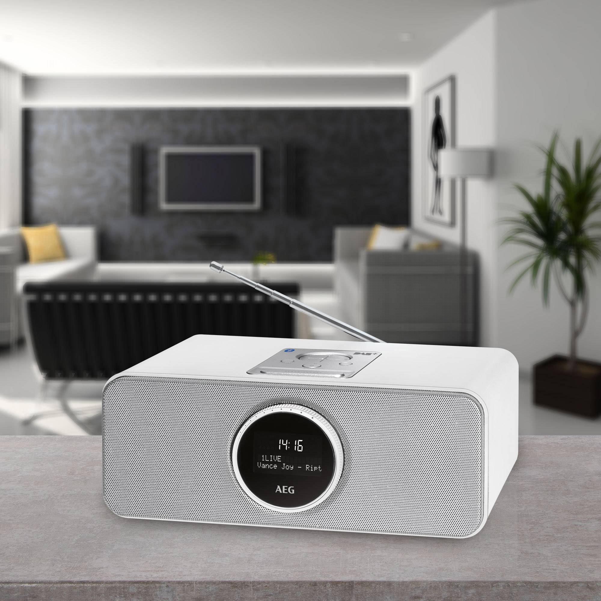 AEG SR 4372 Radiowecker UKW Weiß