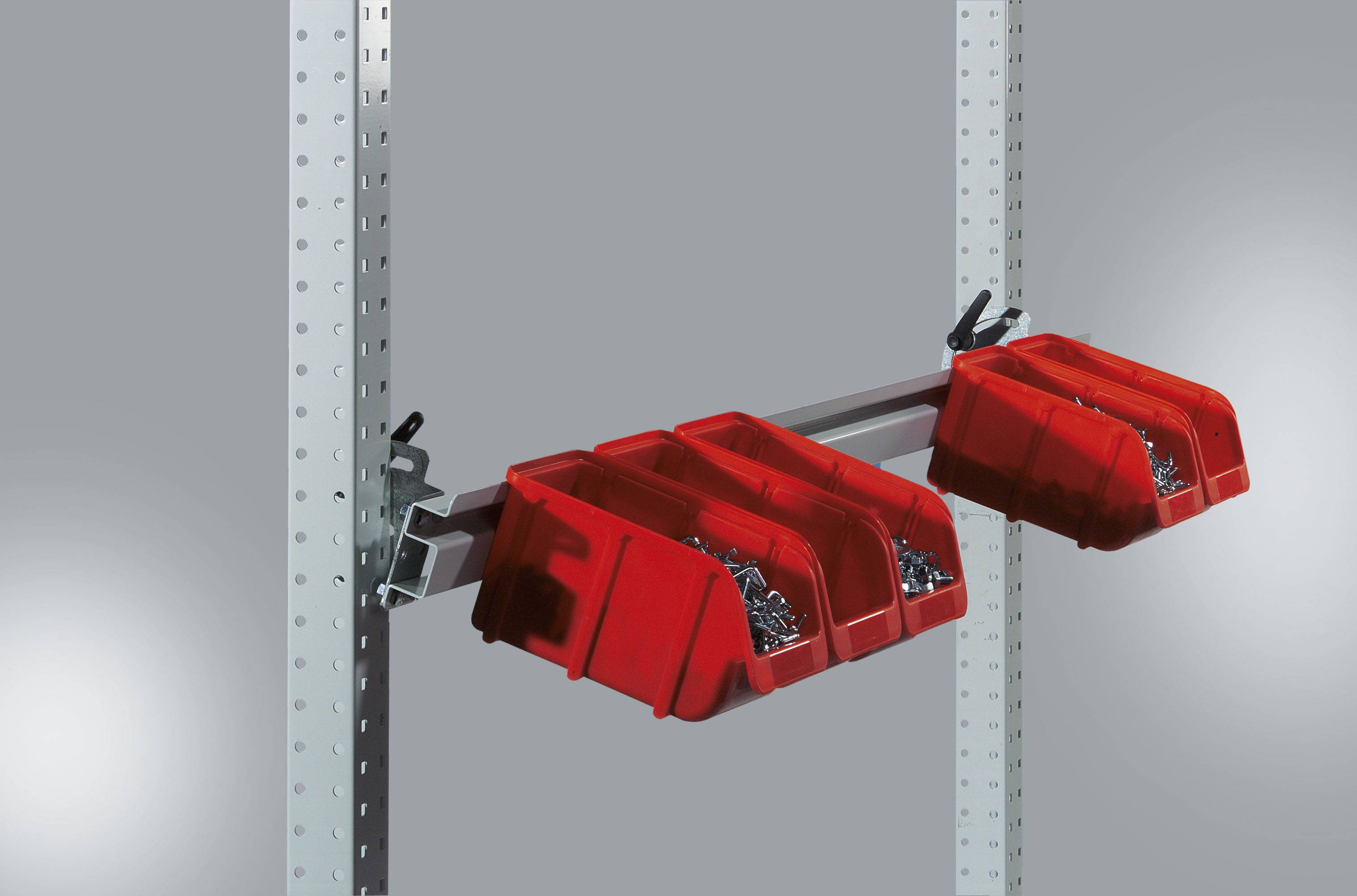 Manuflex ZB3905.9006 Boxenträgerschiene 1250 (1246mm) ähnlich RAL9006 alusilber