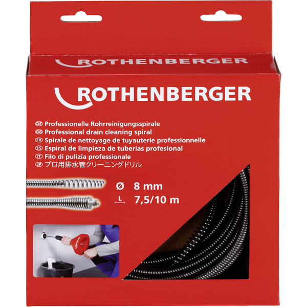 Rothenberger 72412 Rohrreinigungswelle 7.5 m Produktabmessung, Ø 8 mm