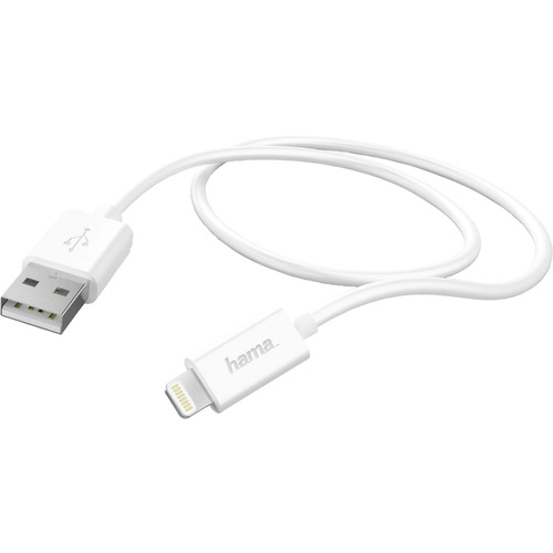 Hama iPad/iPhone/iPod Datenkabel/Ladekabel [1x USB 2.0 Stecker A - 1x Apple Lightning-Stecker] 0.60m Weiß