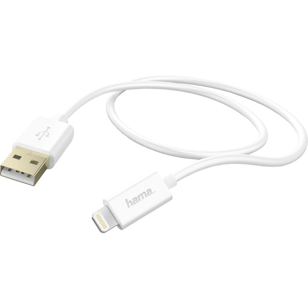 Hama Apple iPad/iPhone/iPod Anschlusskabel [1x USB 2.0 Stecker A - 1x Apple Lightning-Stecker] 1.50
