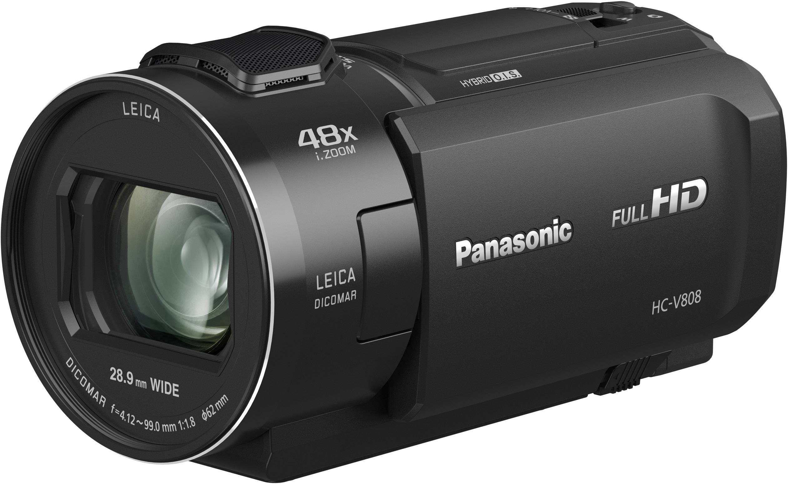 Panasonic HC-V808EG-K Camcorder 7.6 cm 3 Zoll 8.5 Megapixel Opt. Zoom: 24 x Schwarz