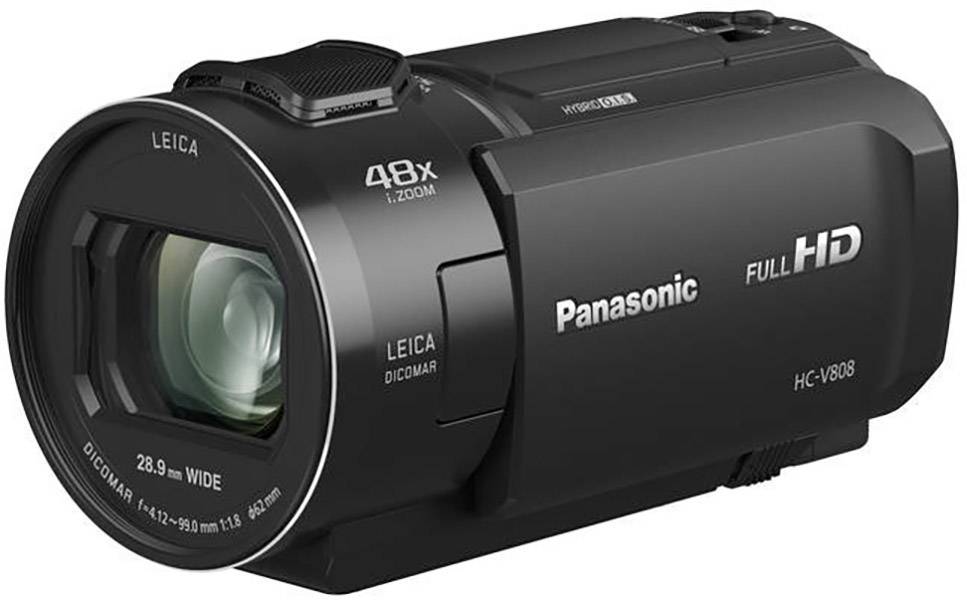 Panasonic HC-V808EG-K Camcorder 7.6 cm 3 Zoll 8.5 Megapixel Opt. Zoom: 24 x Schwarz