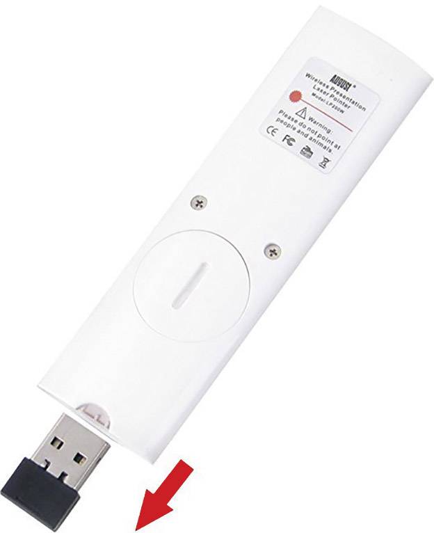 August LP200W Presenter inkl. Laserpointer