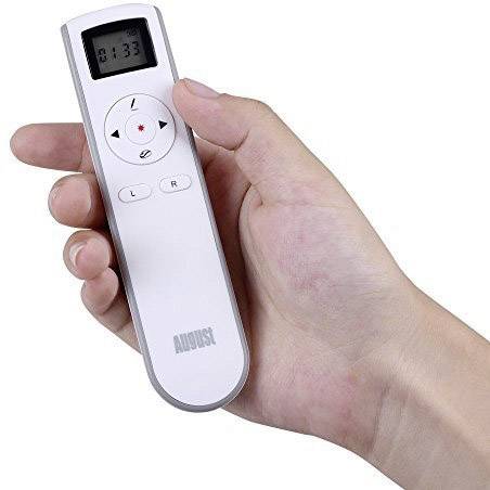 August LP315W Presenter inkl. Laserpointer, integriertes Display