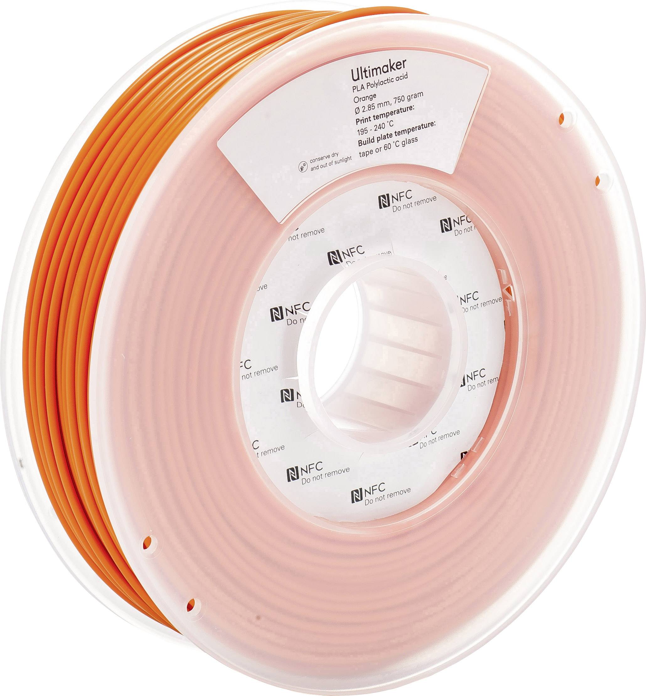UltiMaker 1615 Filament PLA 2.85mm 750g Orange 1St.