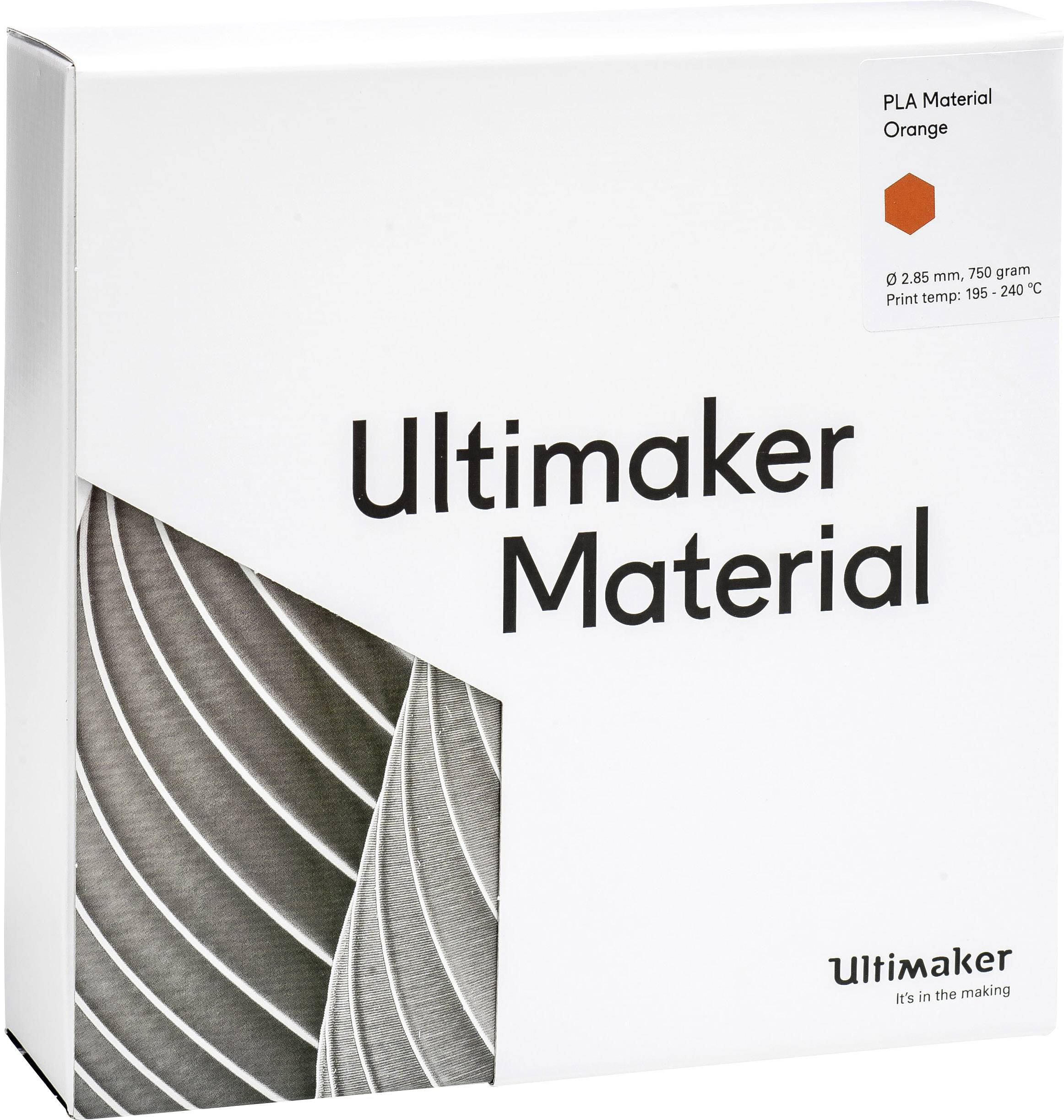 UltiMaker 1615 Filament PLA 2.85mm 750g Orange 1St.