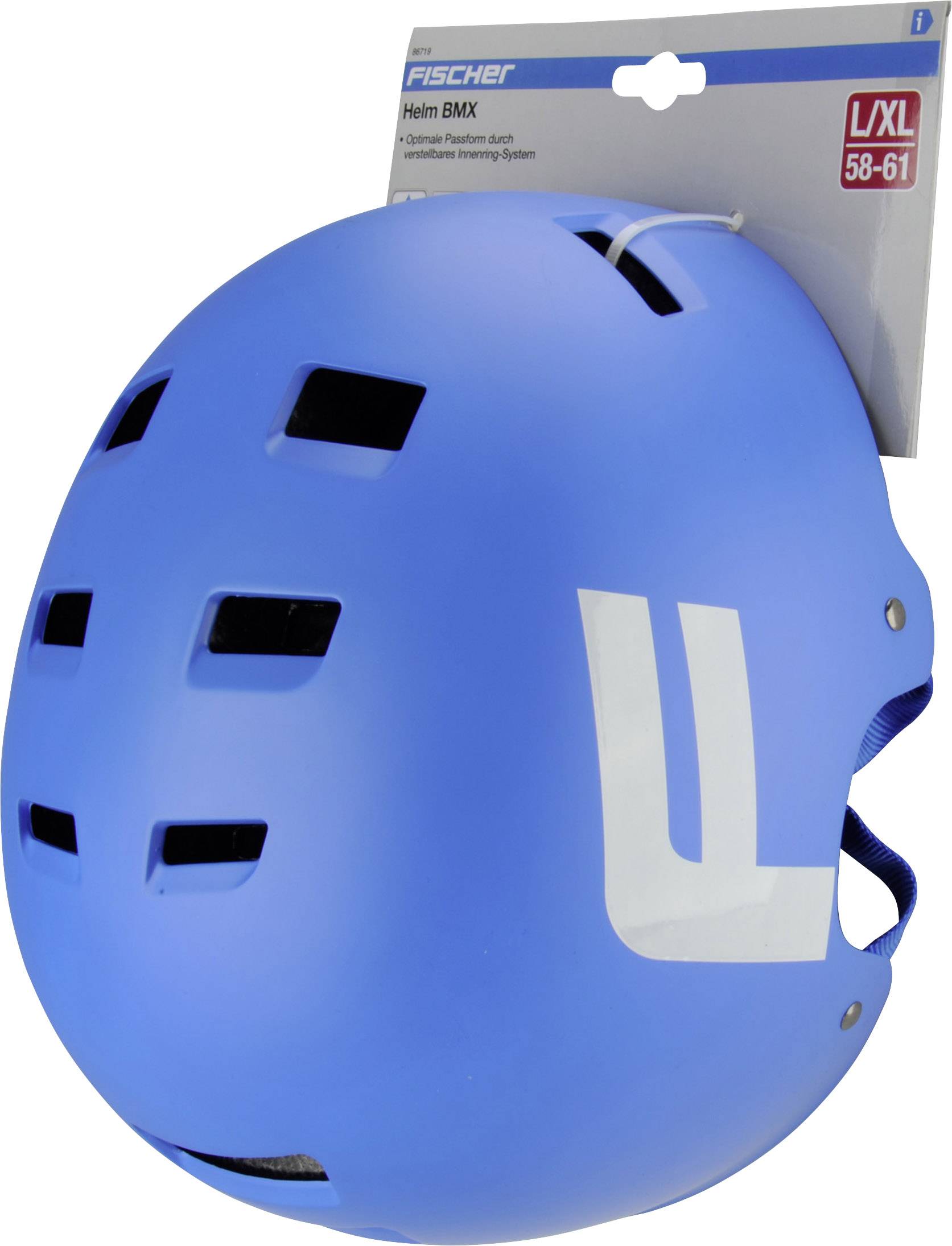 Fischer Fahrrad BMX Wing L/XL BMX-Helm Blau Konfektionsgröße=L