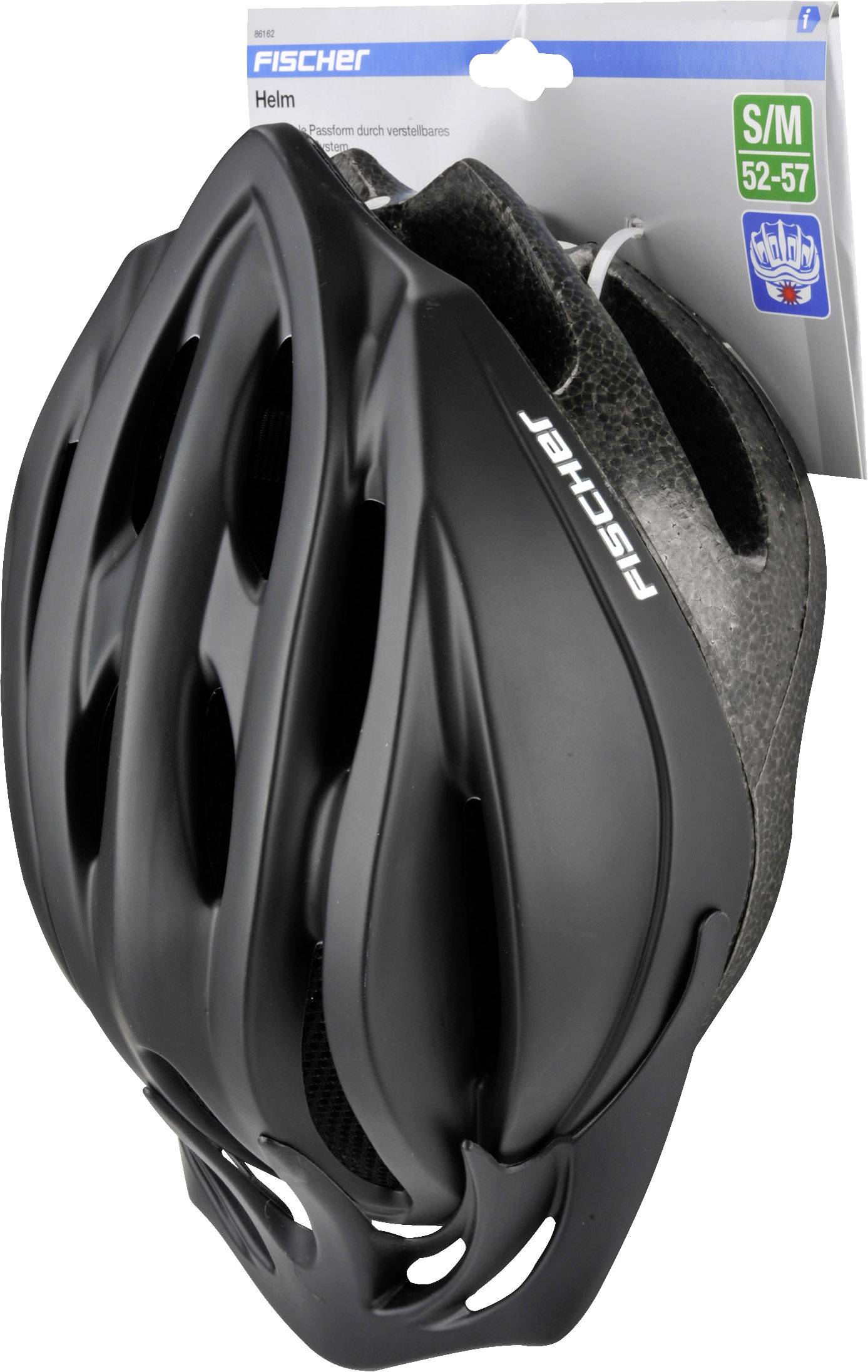 FISCHER FAHRRAD Shadow S/M City-Helm Schwarz Konfektionsgröße=M