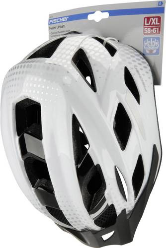 FISCHER FAHRRAD Urban Lano S M MTB-Helm Weiß Schwarz Konfektionsgröße=M