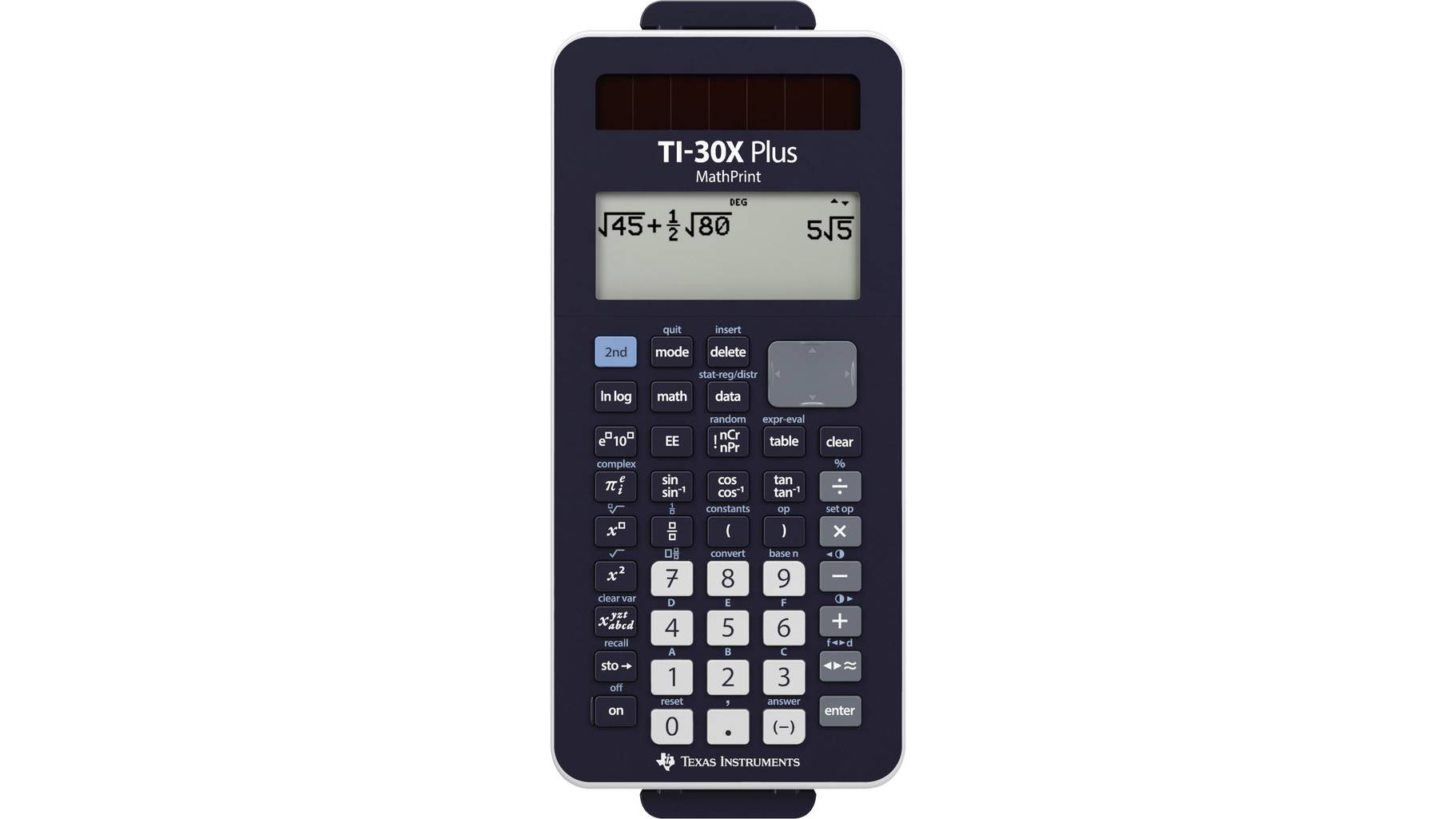 Texas Instruments TI-30X Plus MathPrint Schulrechner Schwarz Display ...