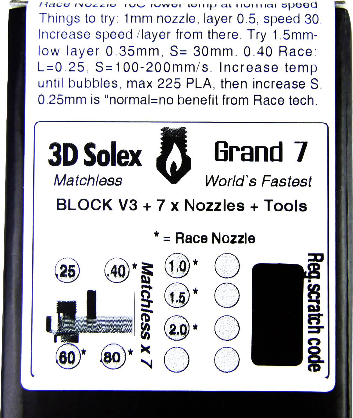 3D Solex Matchless Grand 7 Passend für: Ultimaker 2, Ultimaker 2 Extended, Ultimaker 2+, Ultimaker 2 Extended+ 7072482000994