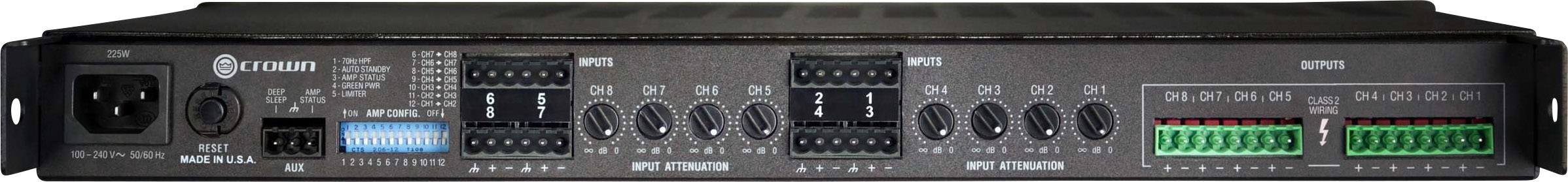 Crown CT 4150 PA Verstärker RMS Leistung je Kanal an 4 Ohm: 125W