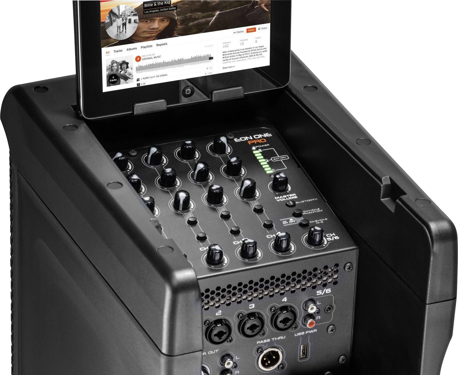 JBL EON One Pro Aktives PA-Lautsprecher-Set Bluetooth, Integriertes Mischpult