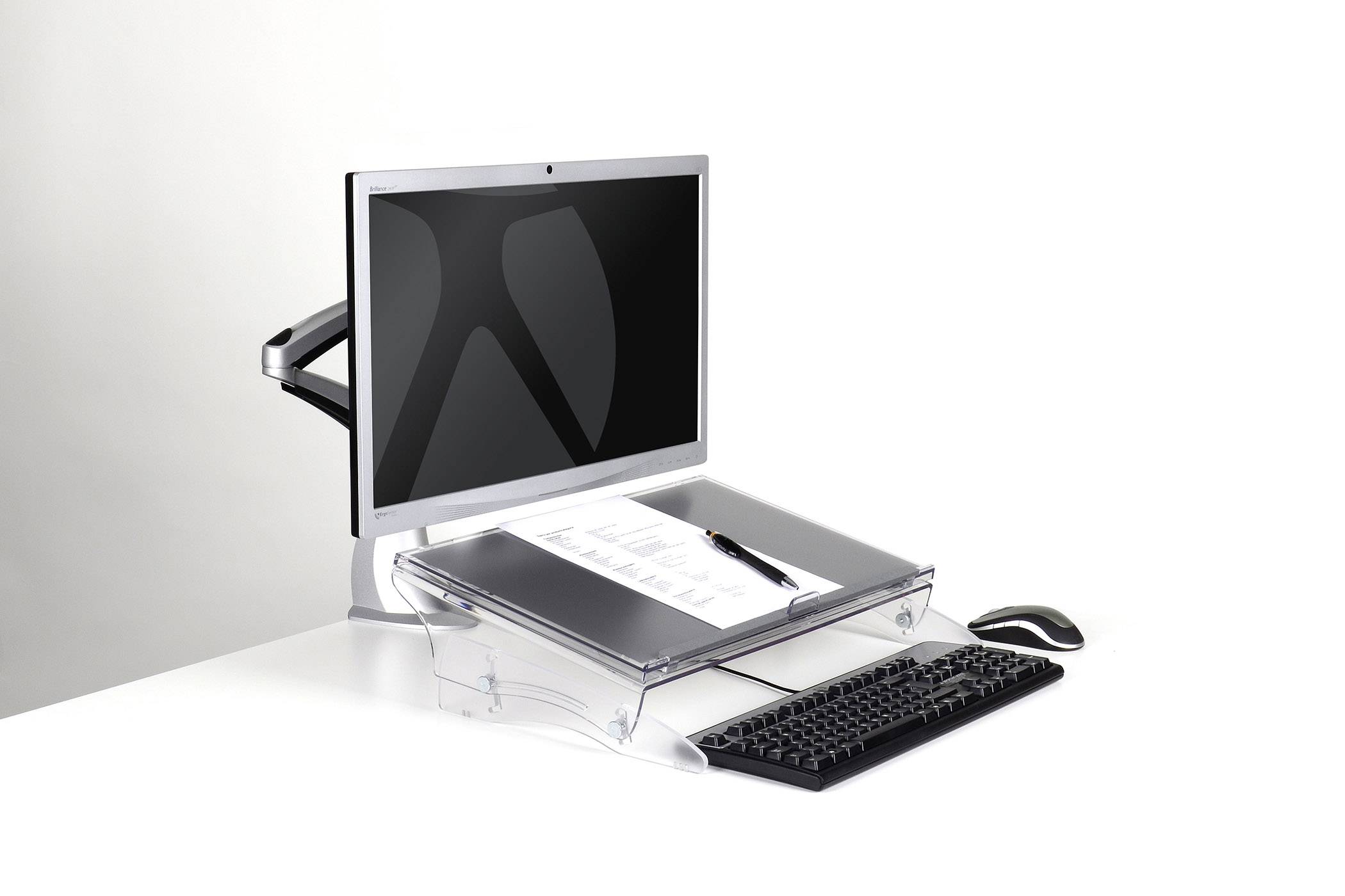 BakkerElkhuizen BNEFDESK640 Dokumentenhalter Transparent (B x H x T) 520 x 390 x 170 mm