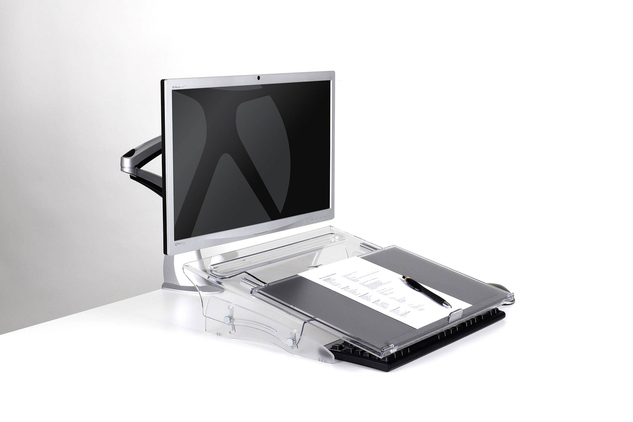 BakkerElkhuizen BNEFDESK640 Dokumentenhalter Transparent (B x H x T) 520 x 390 x 170 mm