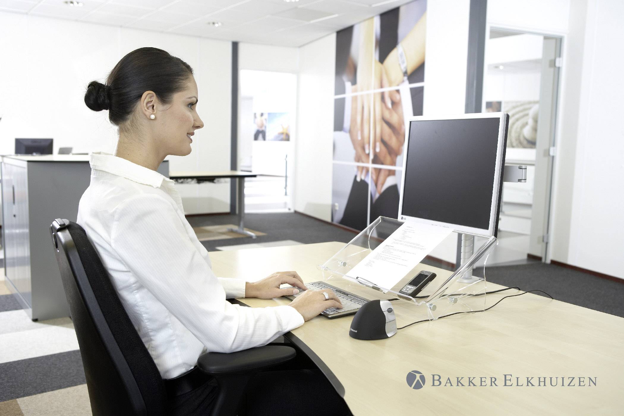 BakkerElkhuizen BNEQDOC515 Dokumentenhalter Transparent (B x H x T) 515 x 120 x 290 mm DIN A3