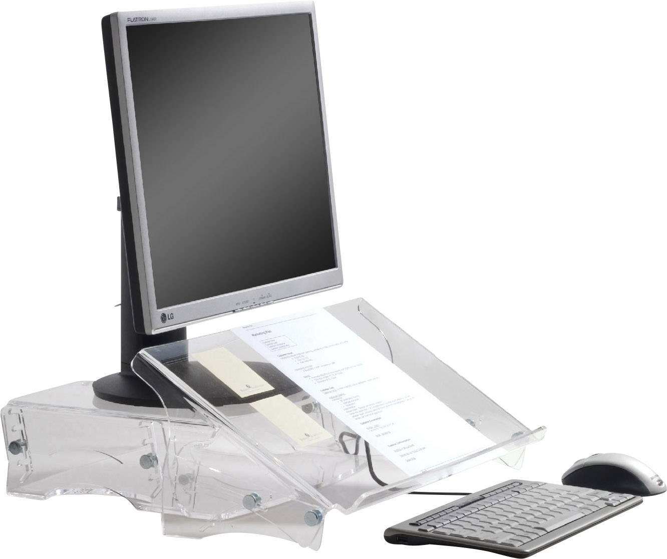 BakkerElkhuizen BNEQDOC515 Dokumentenhalter Transparent (B x H x T) 515 x 120 x 290 mm DIN A3