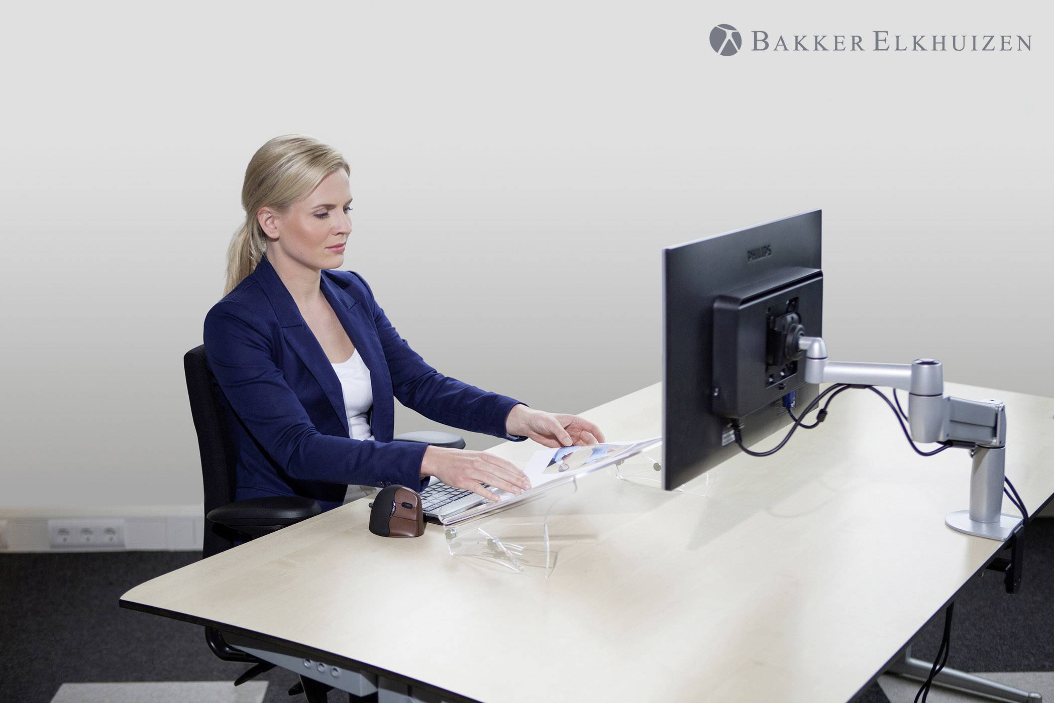 BakkerElkhuizen BNEQDOC415 Dokumentenhalter Transparent (B x H x T) 390 x 115 x 275 mm