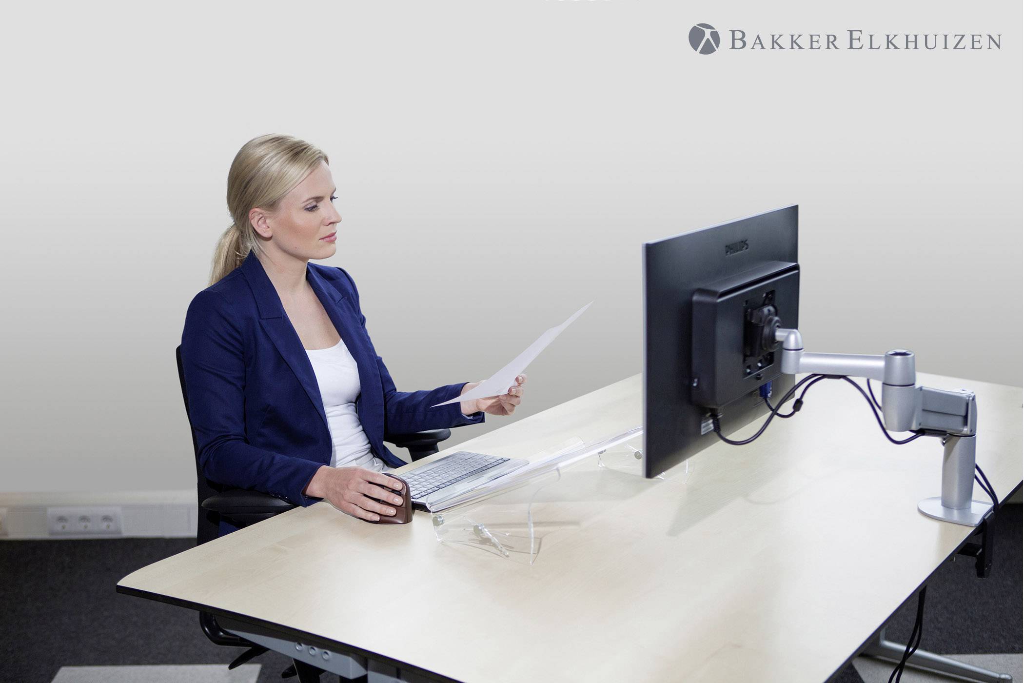 BakkerElkhuizen BNEQDOC415 Dokumentenhalter Transparent (B x H x T) 390 x 115 x 275 mm